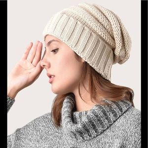 Solid knit beanie